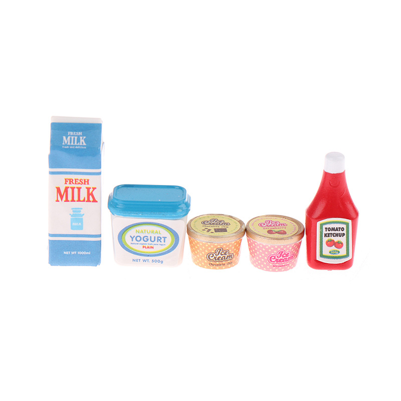 5Pcs/Set 1:12 Dollhouse Access - đánh giá và giá Meal Prep Yogurt