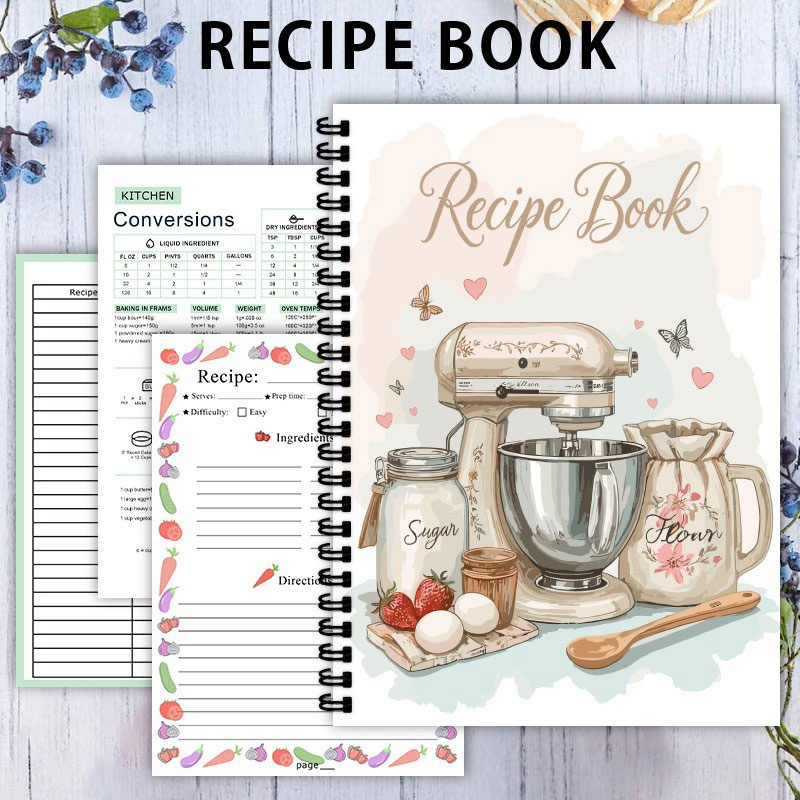 Recipe Journal 100 Sheets Blan - đánh giá và giá Meal Prep Plan