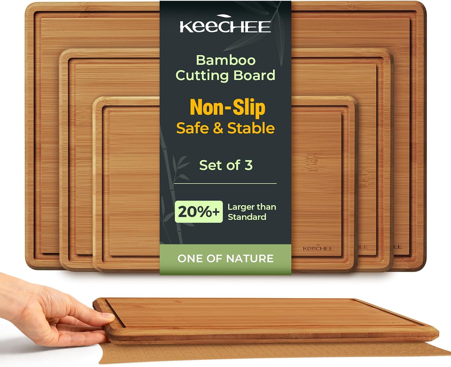 Keechee Bamboo Cutting Board w - đánh giá và giá Meal Prep Format
