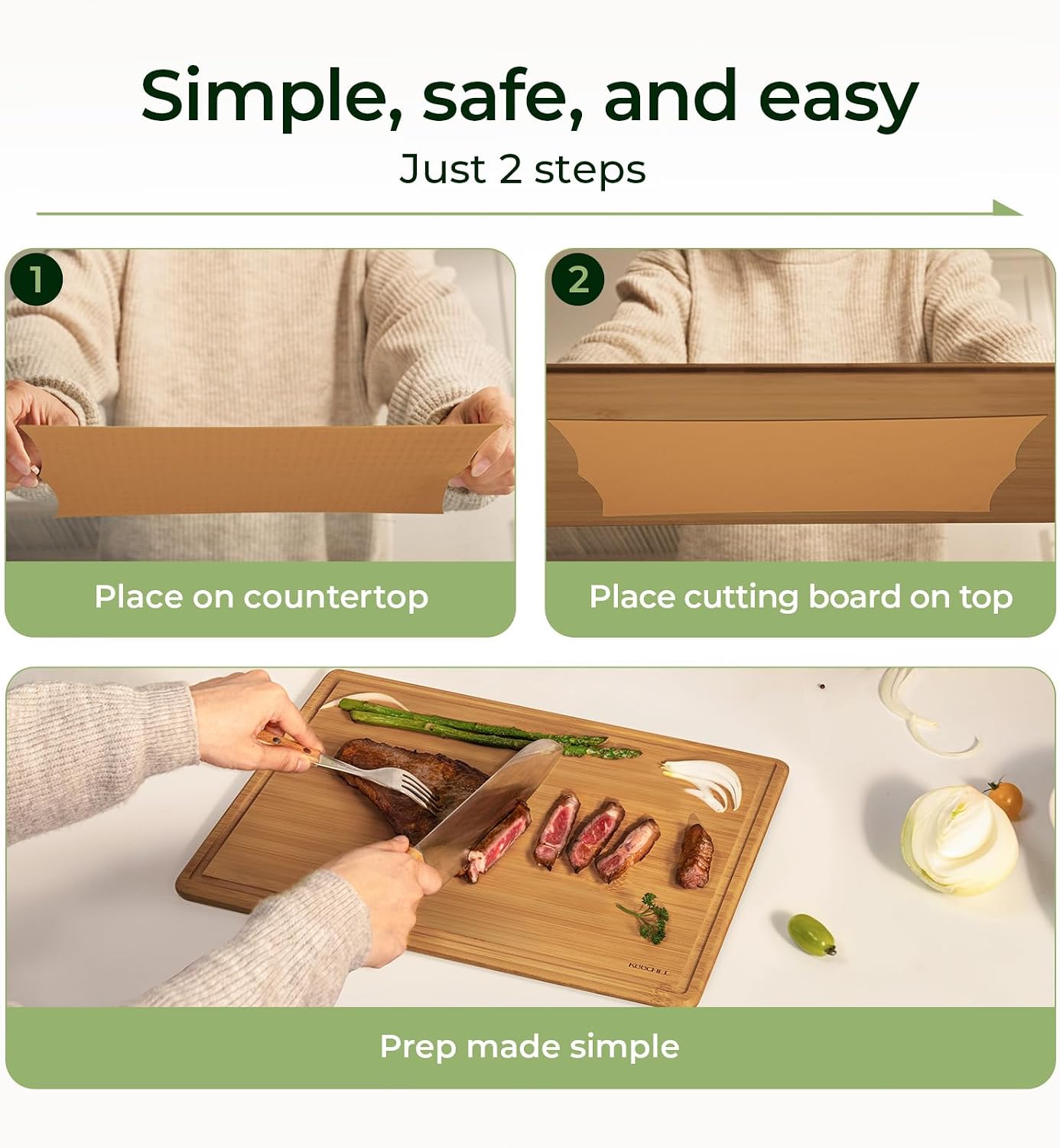 Keechee Bamboo Cutting Board w - đánh giá và giá Meal Prep Format