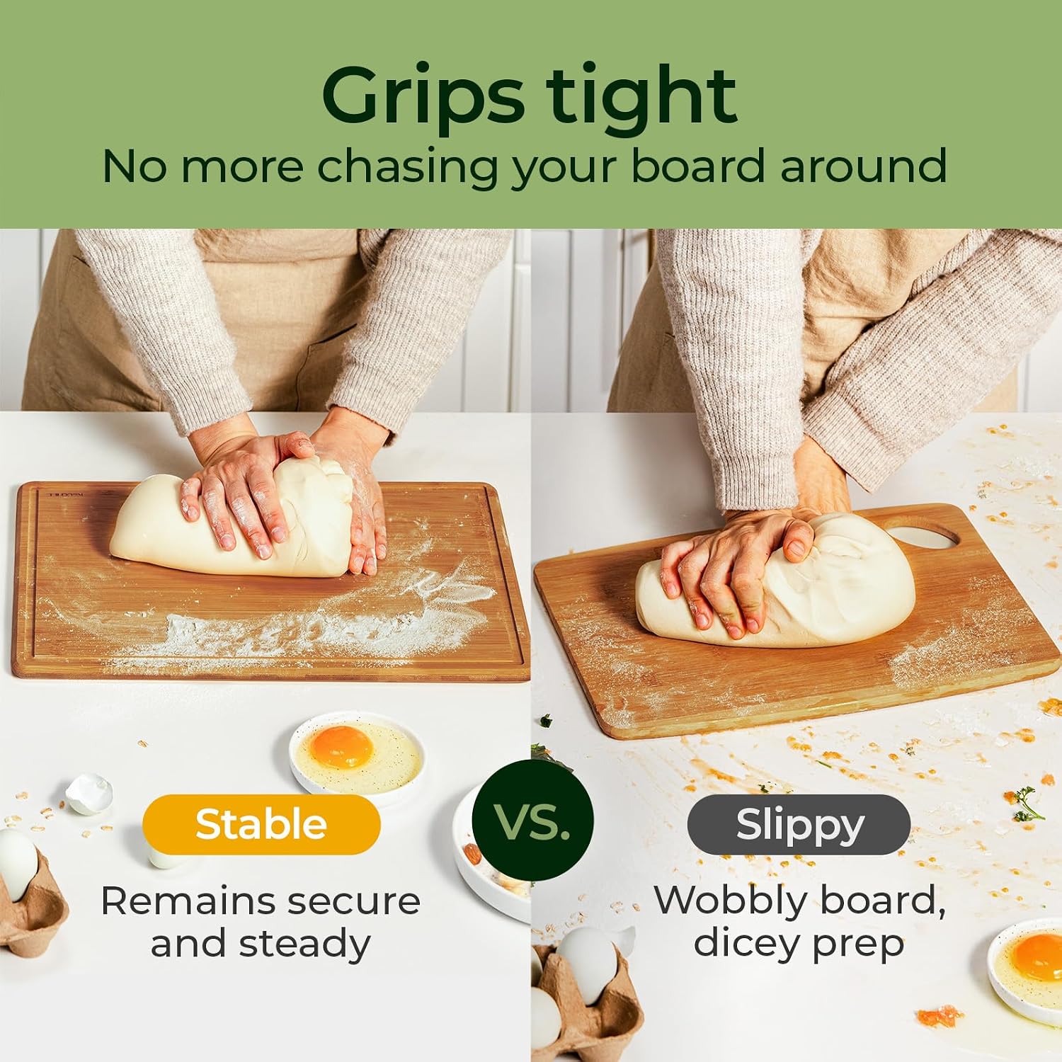 Keechee Bamboo Cutting Board w - đánh giá và giá Meal Prep Format