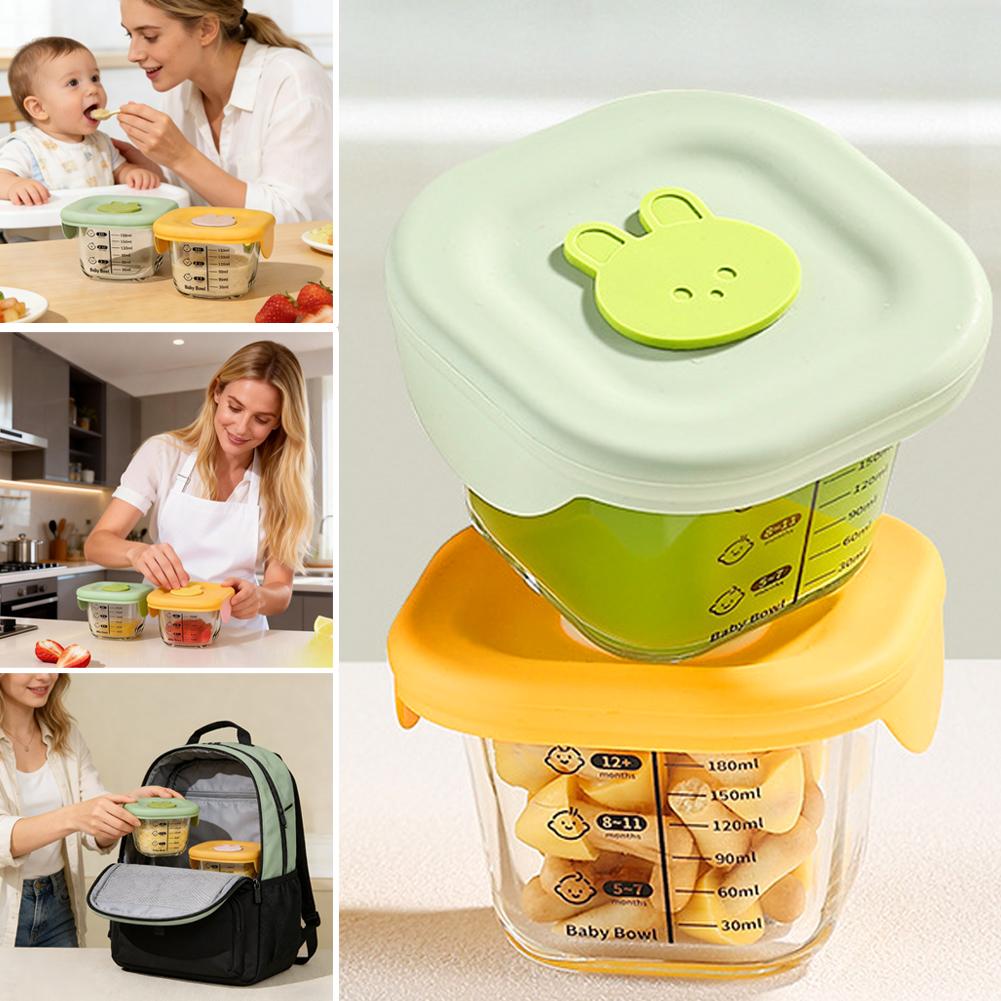 2PCS Glass Steaming Bowl Baby  - đánh giá và giá Meal Prep Plan