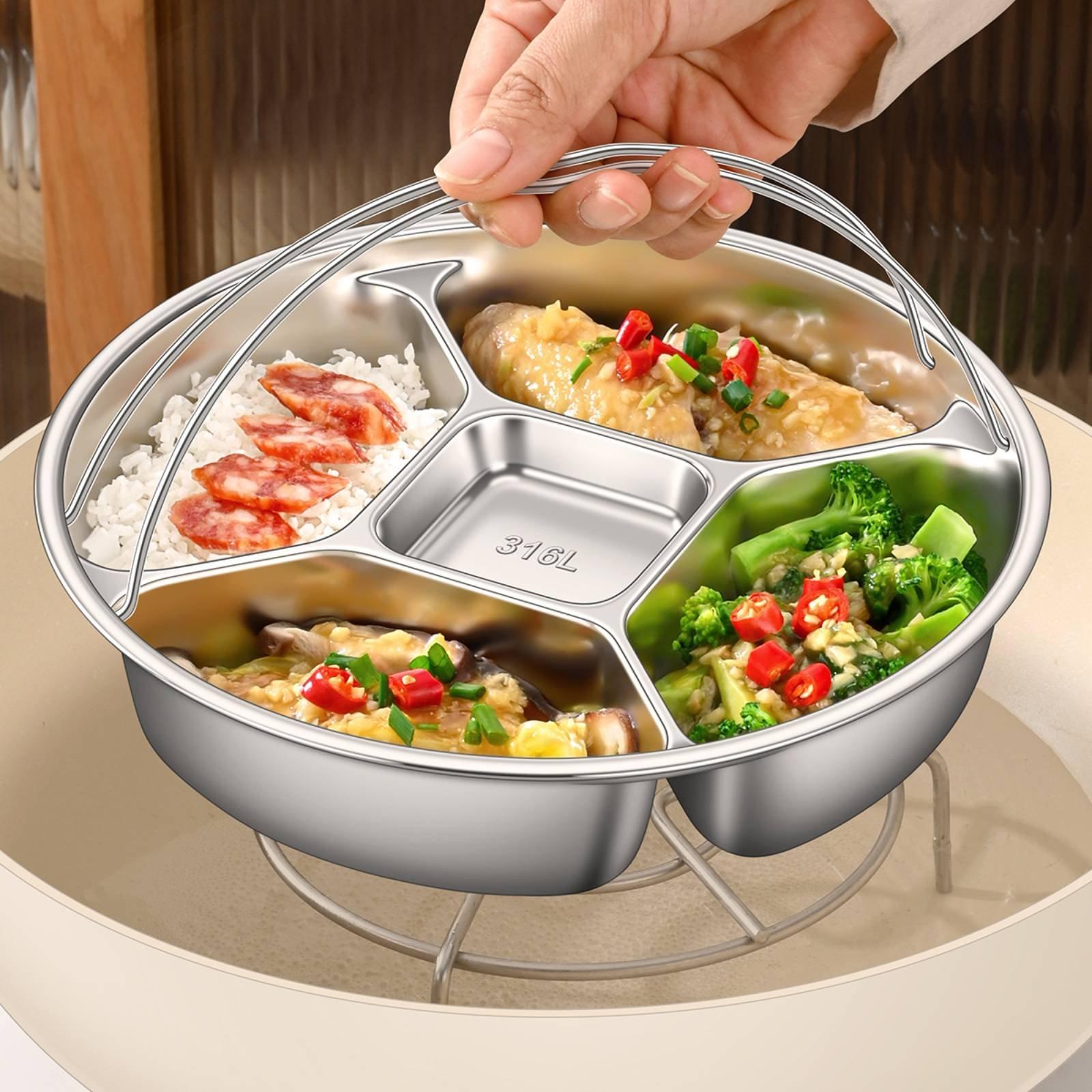 Stainless Steel Plate Multi-co - đánh giá và giá Meal Prep Plan