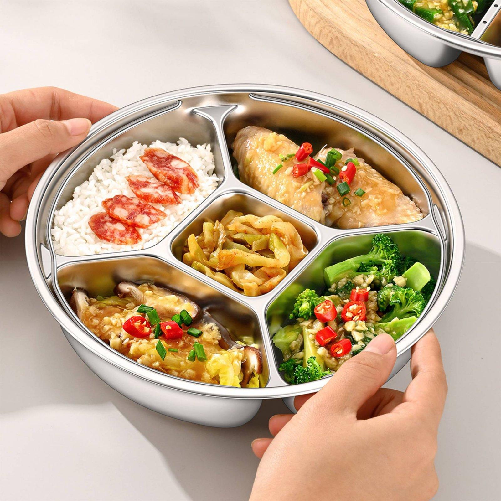 Stainless Steel Plate Multi-co - đánh giá và giá Meal Prep Plan