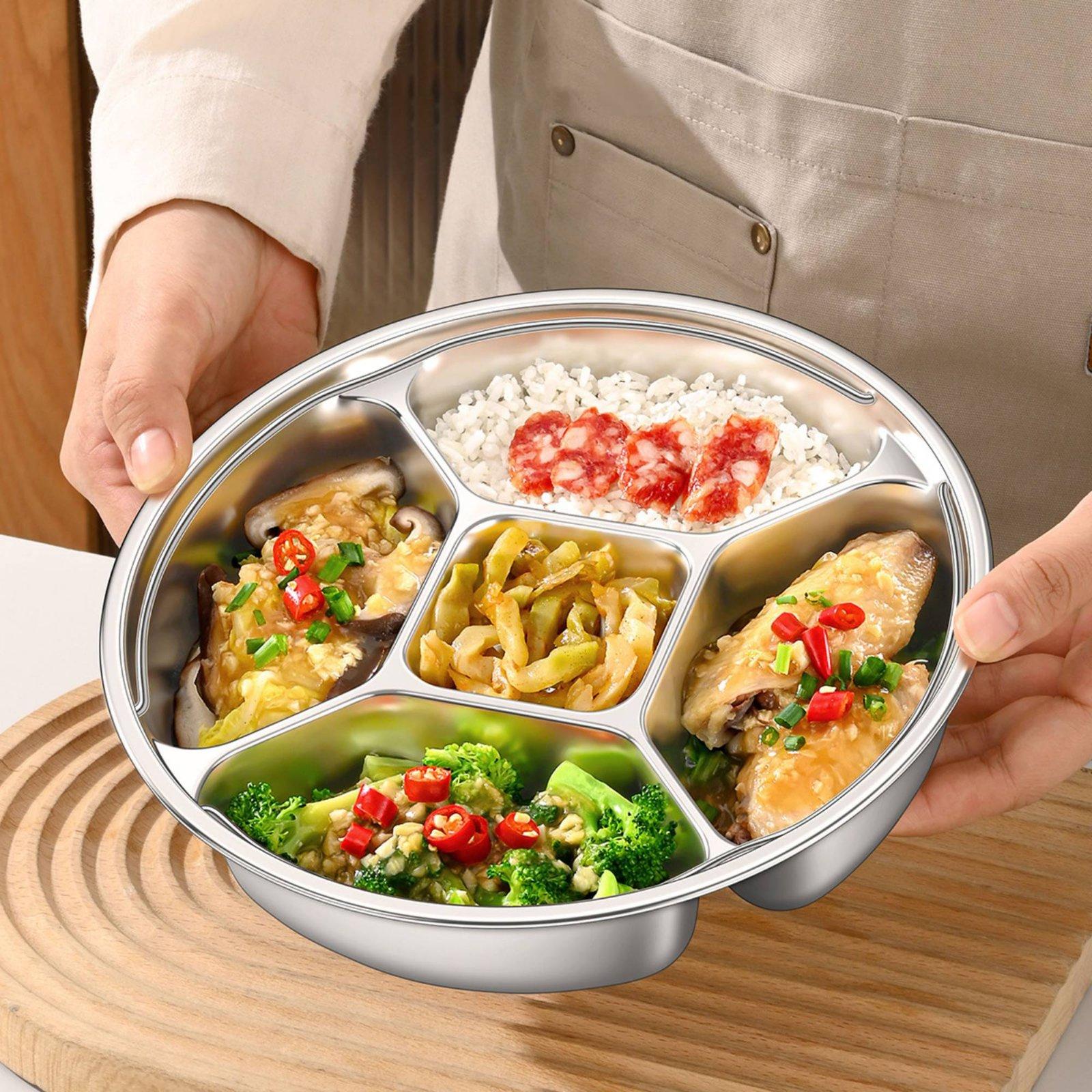 Stainless Steel Plate Multi-co - đánh giá và giá Meal Prep Plan