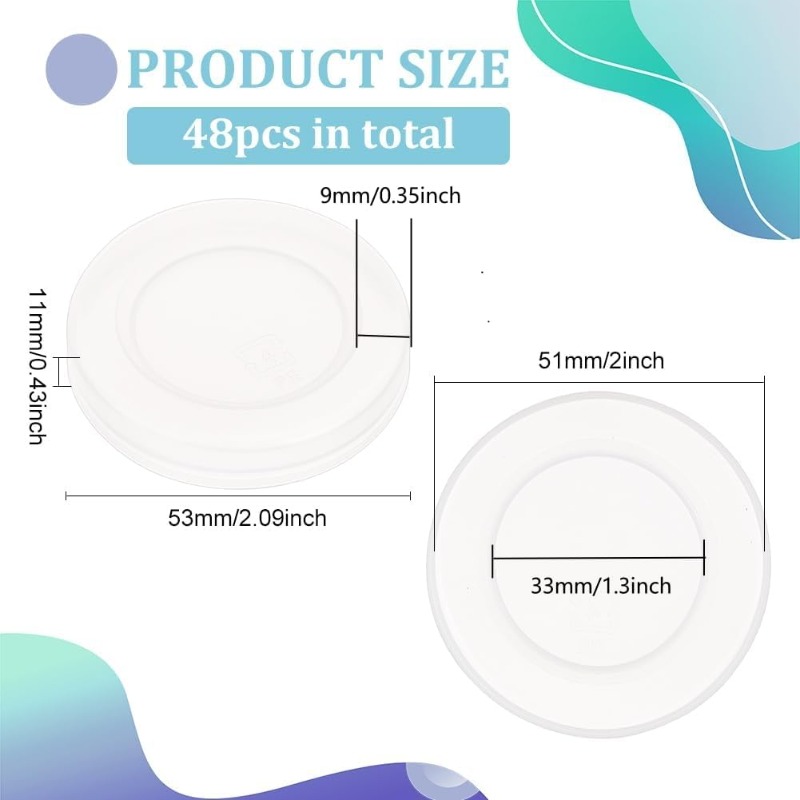 48 Pcs 2inch Yogurt Jar Lids C - đánh giá và giá Meal Prep Yogurt