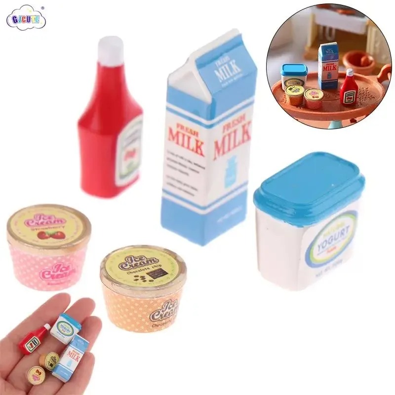 5Pcs/Set 1:12 Dollhouse Tomato - đánh giá và giá Meal Prep Yogurt